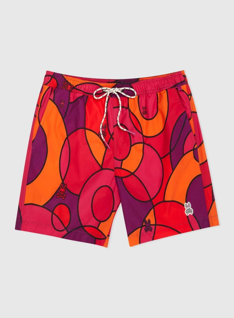 Psycho Bunny Swim Trunks - Darwin - Bright Fuchsia - B6W427T1PO Shop All 1 Psycho Bunny Swim Trunks - Darwin - Bright Fuchsia - B6W427T1PO Shop All