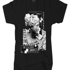 Outrank T-Shirt - Deep In Mines - Black - QS498