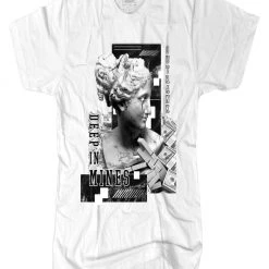 Outrank T-Shirt - Deep In Mines - White - QS498 New Arrivals