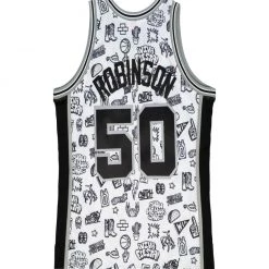 Mitchell & Ness Jersey - NBA Doodle - San Antonio Spurs - Robinson 50 - TFSM1266 Shop All