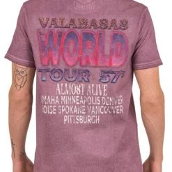 Valabasas T-Shirt - World Tour - Purple With Stones