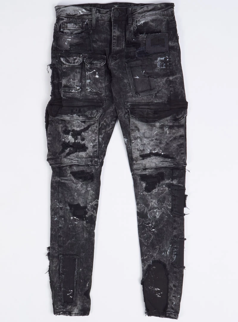 Shop All Jordan Craig Jeans - Patchwork - Vintage Black - JT3495 1 Shop All Jordan Craig Jeans - Patchwork - Vintage Black - JT3495