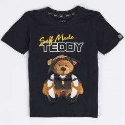 Ops Kids T-Shirt - Teddy - Black And Yellow - OPS503K Shop All