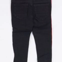 Ops Kids Jeans - Side Stripe - Black And Red - OPS1905K