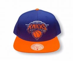 Mitchell & Ness Snapback - New York Knicks - Royal And Orange Shop All