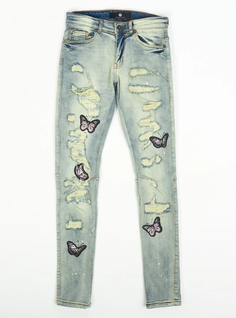 Shop All Focus Jeans - Butterfly - Vintage Blue - 3352 1 Shop All Focus Jeans - Butterfly - Vintage Blue - 3352