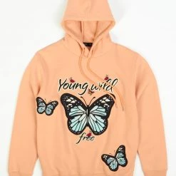 Shop All Focus Hoodie - Young Wild - Peach - 80441
