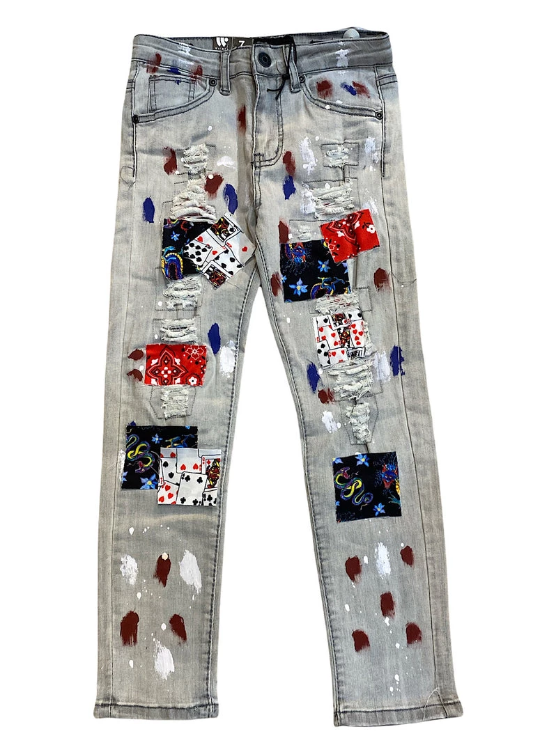 Shop All Kids Waimea Jeans - Grey Wash - 8BM5225D 1 Shop All Kids Waimea Jeans - Grey Wash - 8BM5225D