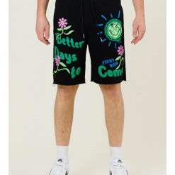 First Row Short Set - Better Days - Black - FRT2018