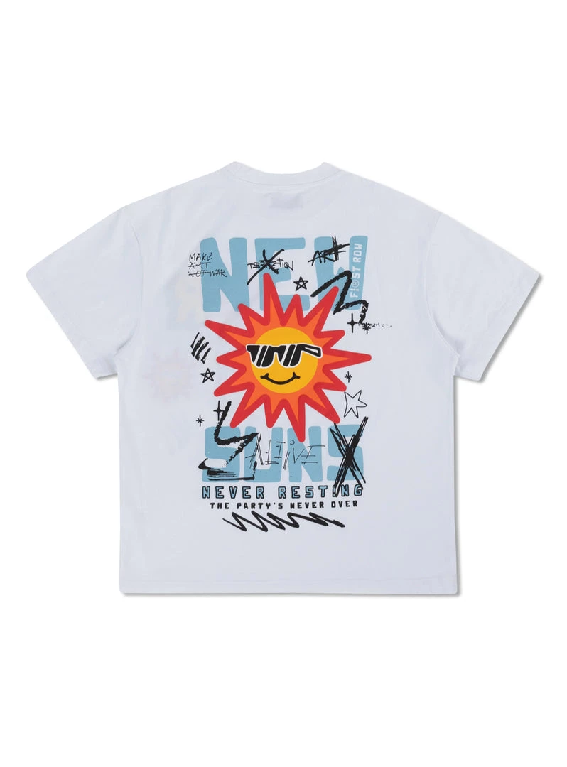 Shop All First Row Short Set - Summer Doodles - White - FRT2017 3 Shop All First Row Short Set - Summer Doodles - White - FRT2017