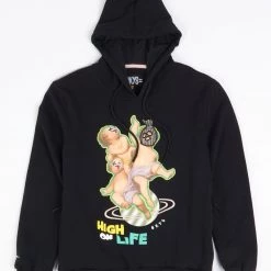 BKYS Hoodie - High On Life - Black - H441