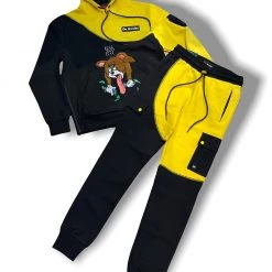 Makobi Sweatsuit - Go Harder - Black And Yellow - M3510