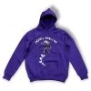 Focus Hoodie - Heart Breaker - Purple With White