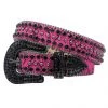 Shop All DNA Belt - Snake - Hot Pink With Black Stones