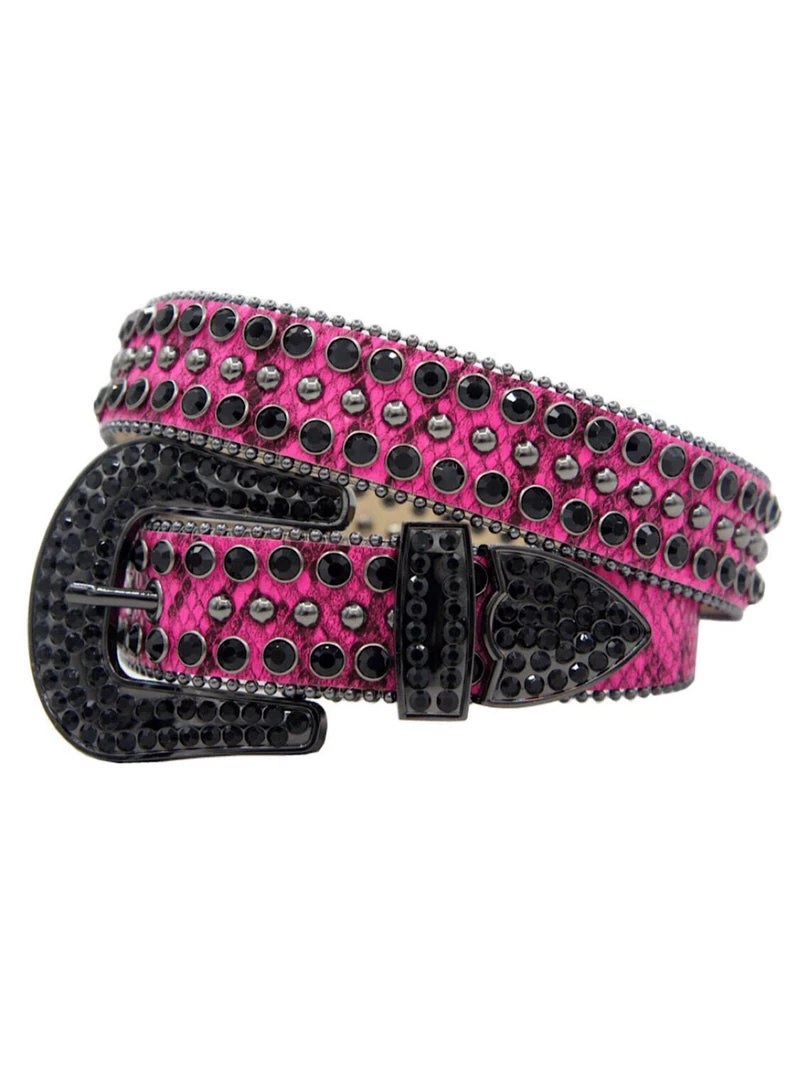 Shop All DNA Belt - Snake - Hot Pink With Black Stones 1 Shop All DNA Belt - Snake - Hot Pink With Black Stones