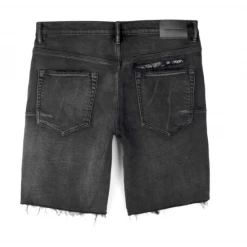 Shop All Purple-Brand Jean Shorts - Bandana Patch Work - Black - P020-BRB