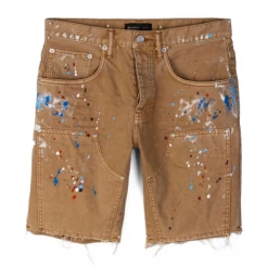 Purple-Brand Jean Shorts - Carpenter - Tan - P020 Shop All