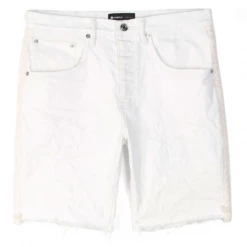 Shop All Purple-Brand Jean Shorts - Patchwork - White - P020