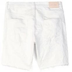 Shop All Purple-Brand Jean Shorts - Patchwork - White - P020