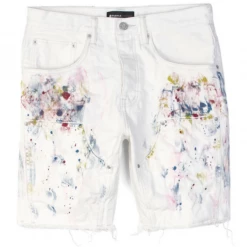 Shop All Purple-Brand Jean Shorts - Carpenter - White - P020