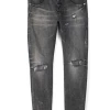 Shop All Purple-Brand Jeans - Grey Vintage Repair - Grey Silver Paint - P002