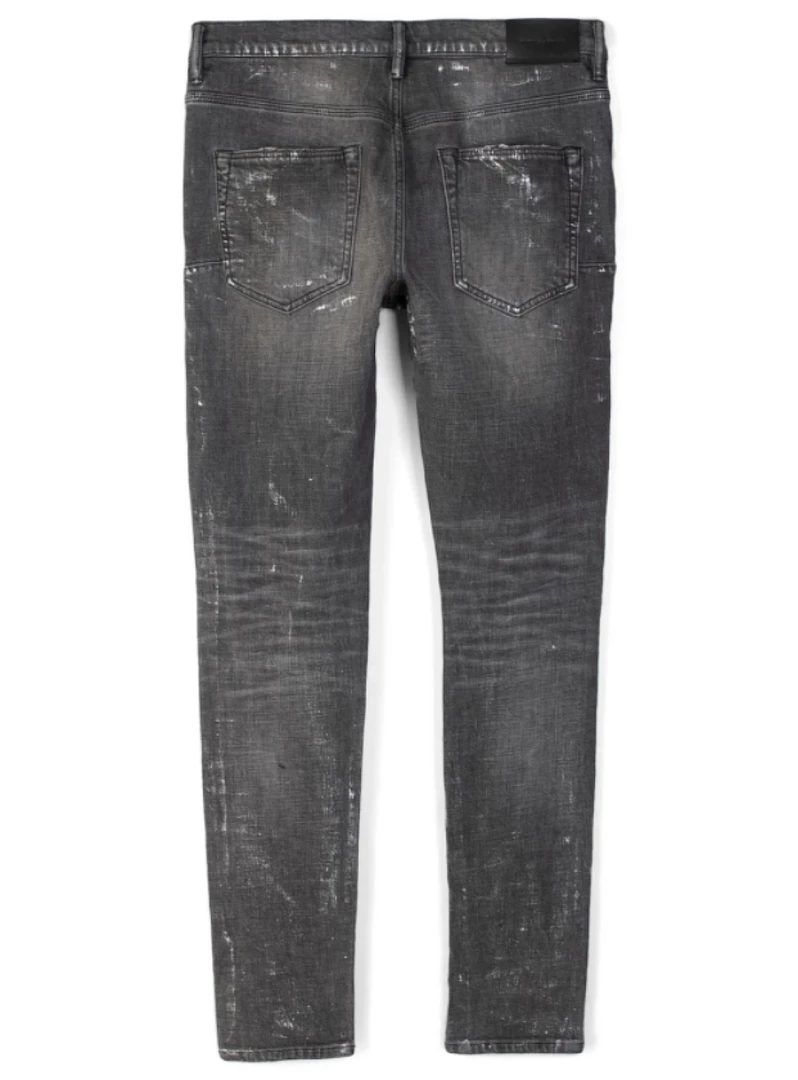 Shop All Purple-Brand Jeans - Grey Vintage Repair - Grey Silver Paint - P002 2 Shop All Purple-Brand Jeans - Grey Vintage Repair - Grey Silver Paint - P002