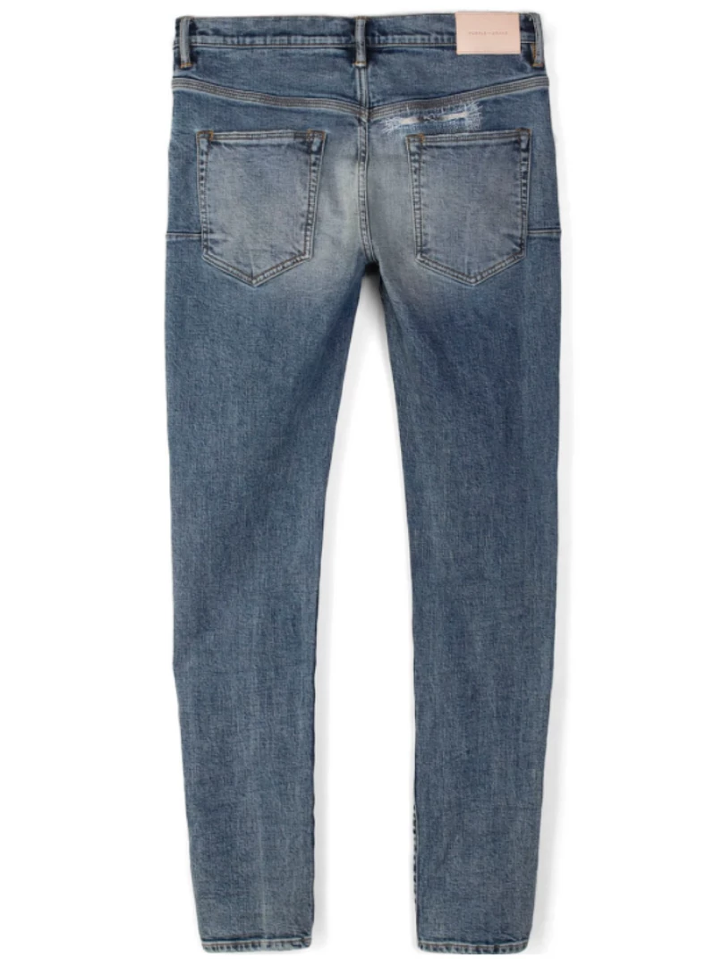 Purple-Brand Jeans - Flannel Repair - Indigo - P002 2 Purple-Brand Jeans - Flannel Repair - Indigo - P002