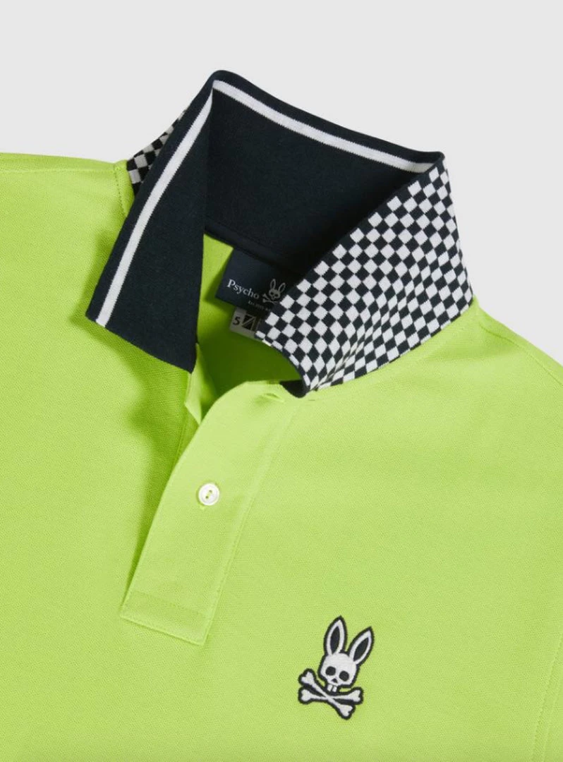 Psycho Bunny Polo - Prescott - Electric Lime - B6K162N1PC 3 Psycho Bunny Polo - Prescott - Electric Lime - B6K162N1PC