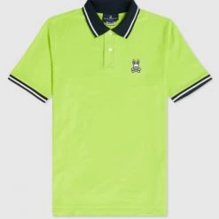 Psycho Bunny Polo - Prescott - Electric Lime - B6K162N1PC
