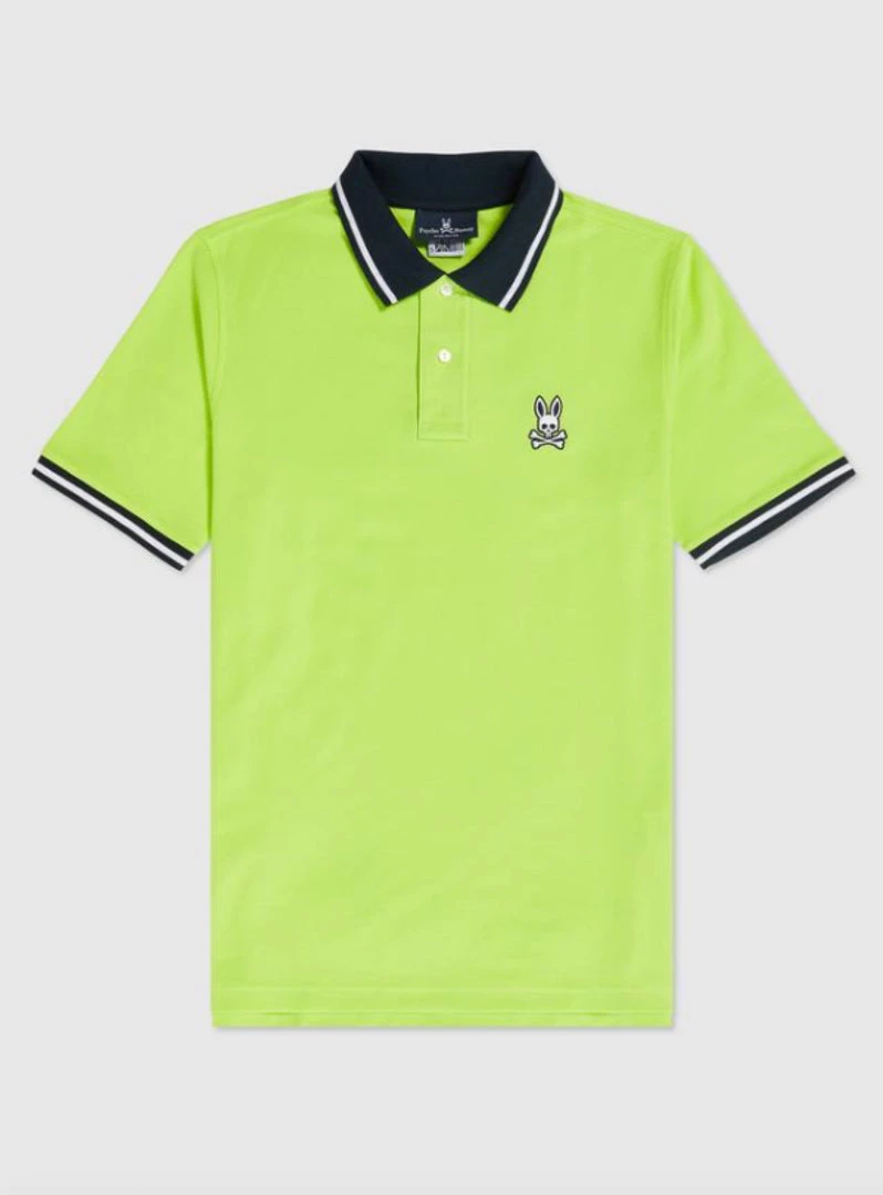 Psycho Bunny Polo - Prescott - Electric Lime - B6K162N1PC 2 Psycho Bunny Polo - Prescott - Electric Lime - B6K162N1PC