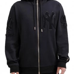Pro Standard Zip Up Hoodie - New York - Black - LYN530510