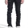 LIFTED ANCHORS Lifted Anchor Patch Denim Pants - Malibu - Black - LASP21-54 Shop All