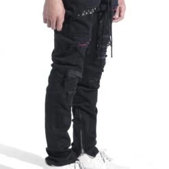 LIFTED ANCHORS Lifted Anchor Patch Denim Pants - Malibu - Black - LASP21-54 Shop All