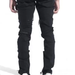 LIFTED ANCHORS Lifted Anchor Patch Denim Pants - Malibu - Black - LASP21-54 Shop All