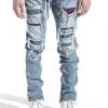 LIFTED ANCHORS Lifted Anchor Patch Denim Pants - Malibu - Blue - LASP21-53 Shop All