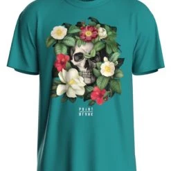 Point Blank T-Shirt - Tropi Skull - Teal - 100987-5355