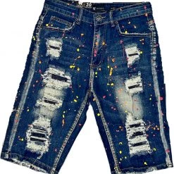 Shop All Waimea Jean Shorts - Paint - Indigo - M7313D
