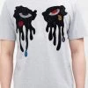 Roku Studio T-Shirt - Rhinestone Dripping Eyes - Heather Grey - RK1480389