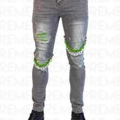 Preme Jeans - Chain - Grey - PR-WB-651 Shop All