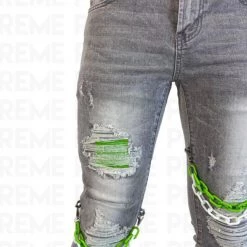 Preme Jeans - Chain - Grey - PR-WB-651 Shop All