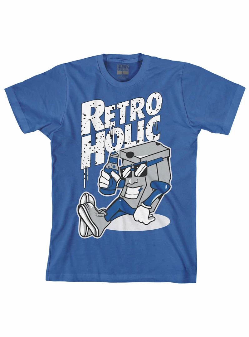 Effectus Clothing T-Shirt - Retroholic - Blue 1 Effectus Clothing T-Shirt - Retroholic - Blue