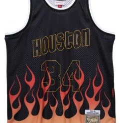 Mitchell & Ness Jersey - NBA Flames - Houston