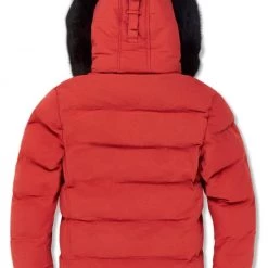 Shop All Jordan Craig Kids Coat - Puffer With Fur - Red - 91537K