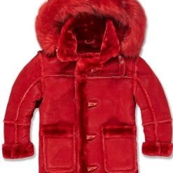 Shop All Jordan Craig Kids Coat - Denali Shearling - Red - 91540K