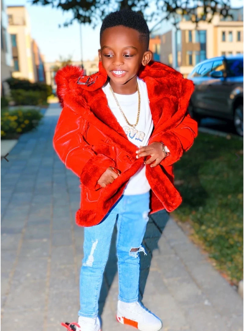 Shop All Jordan Craig Kids Coat - Denali Shearling - Red - 91540K 2 Shop All Jordan Craig Kids Coat - Denali Shearling - Red - 91540K