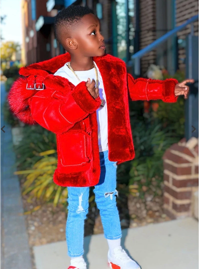 Shop All Jordan Craig Kids Coat - Denali Shearling - Red - 91540K 3 Shop All Jordan Craig Kids Coat - Denali Shearling - Red - 91540K