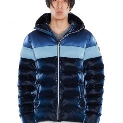 Woodpecker Jacket - Sparrow Long Sleek Puffer - Blue Steel - WPM004 Shop All
