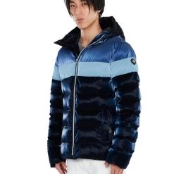 Woodpecker Jacket - Sparrow Long Sleek Puffer - Blue Steel - WPM004 Shop All