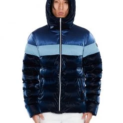 Woodpecker Jacket - Sparrow Long Sleek Puffer - Blue Steel - WPM004 Shop All