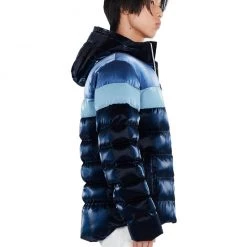 Woodpecker Jacket - Sparrow Long Sleek Puffer - Blue Steel - WPM004 Shop All